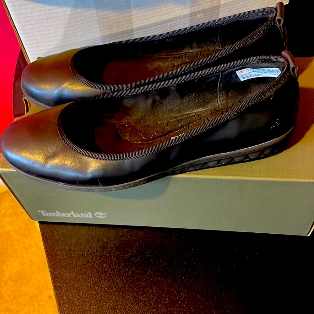 Timberland black ballerina flats